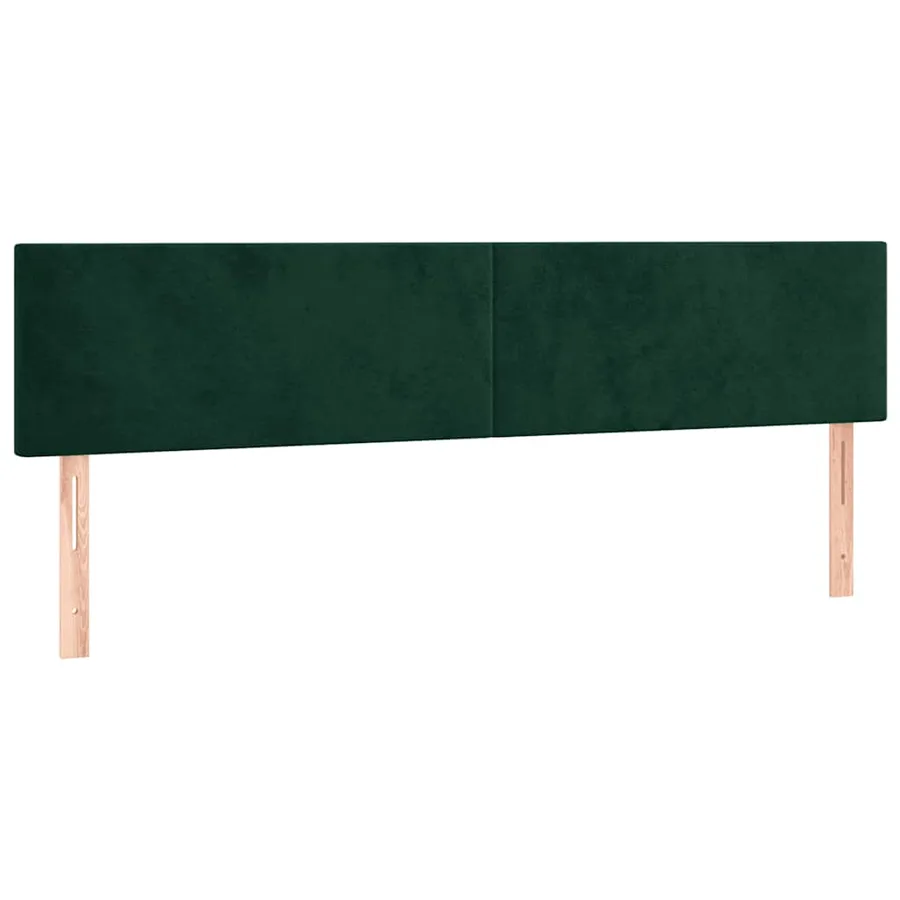 Têtes de lit Vert foncé 160x5x78/88 cm Velours - 2