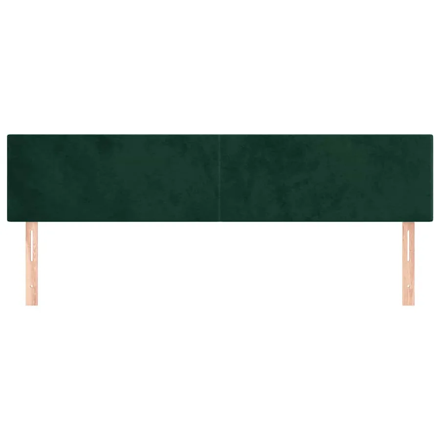 Têtes de lit Vert foncé 160x5x78/88 cm Velours - 3
