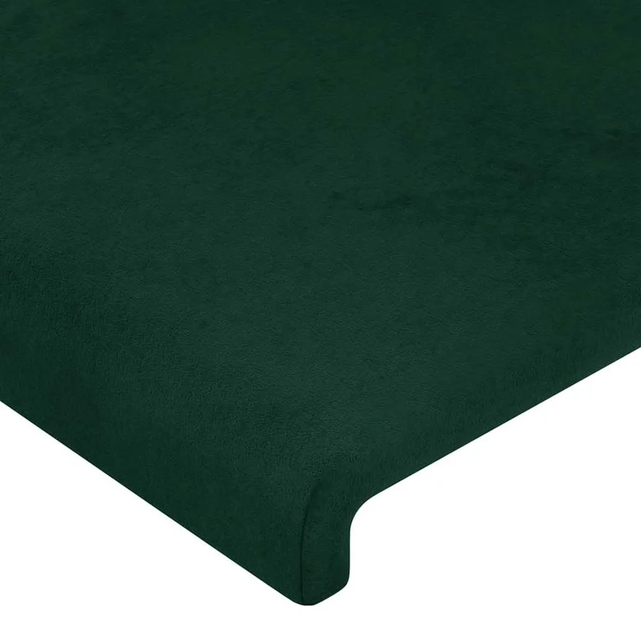 Têtes de lit Vert foncé 160x5x78/88 cm Velours - 4