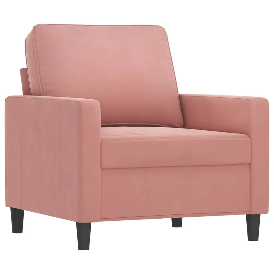 Fauteuil Rose 60 cm Velours - 2