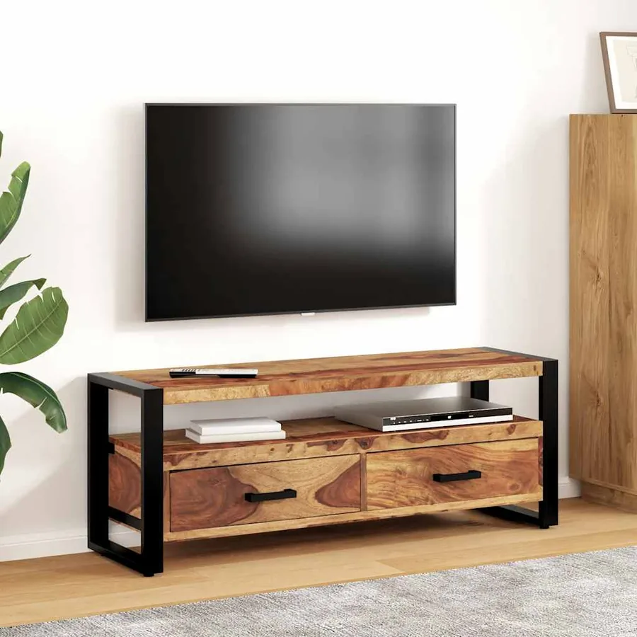 Meuble TV 120x35x45 cm Bois solide de Sesham