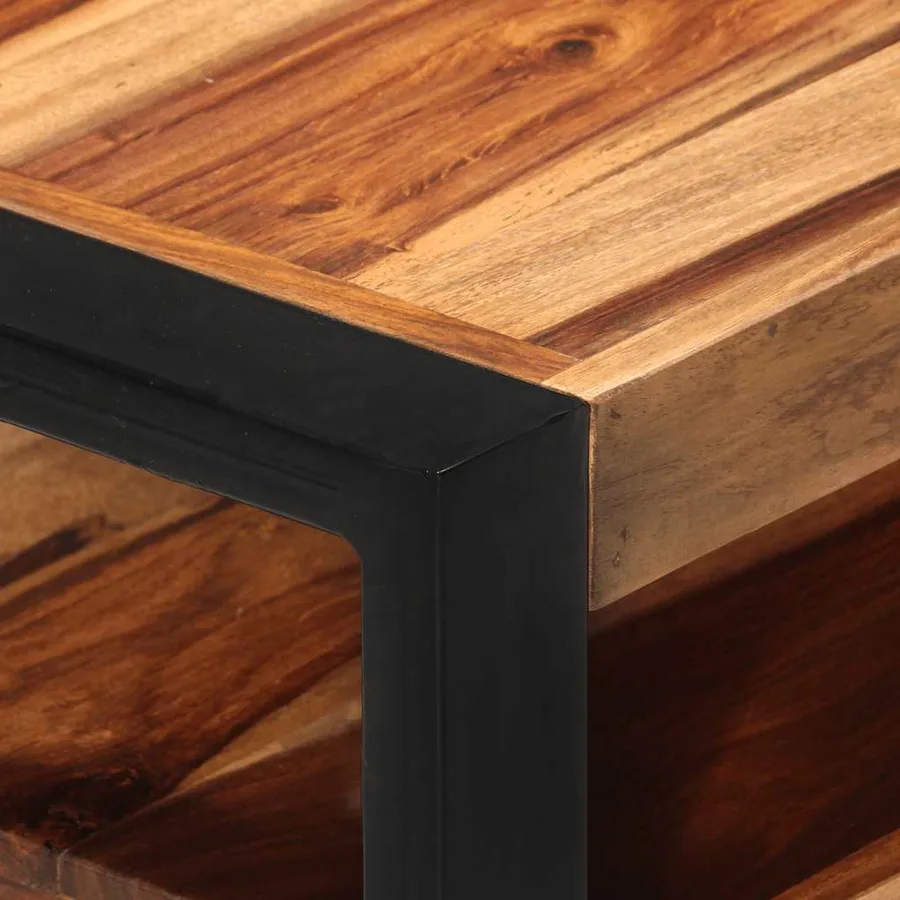 Meuble TV 120x35x45 cm Bois solide de Sesham - 10