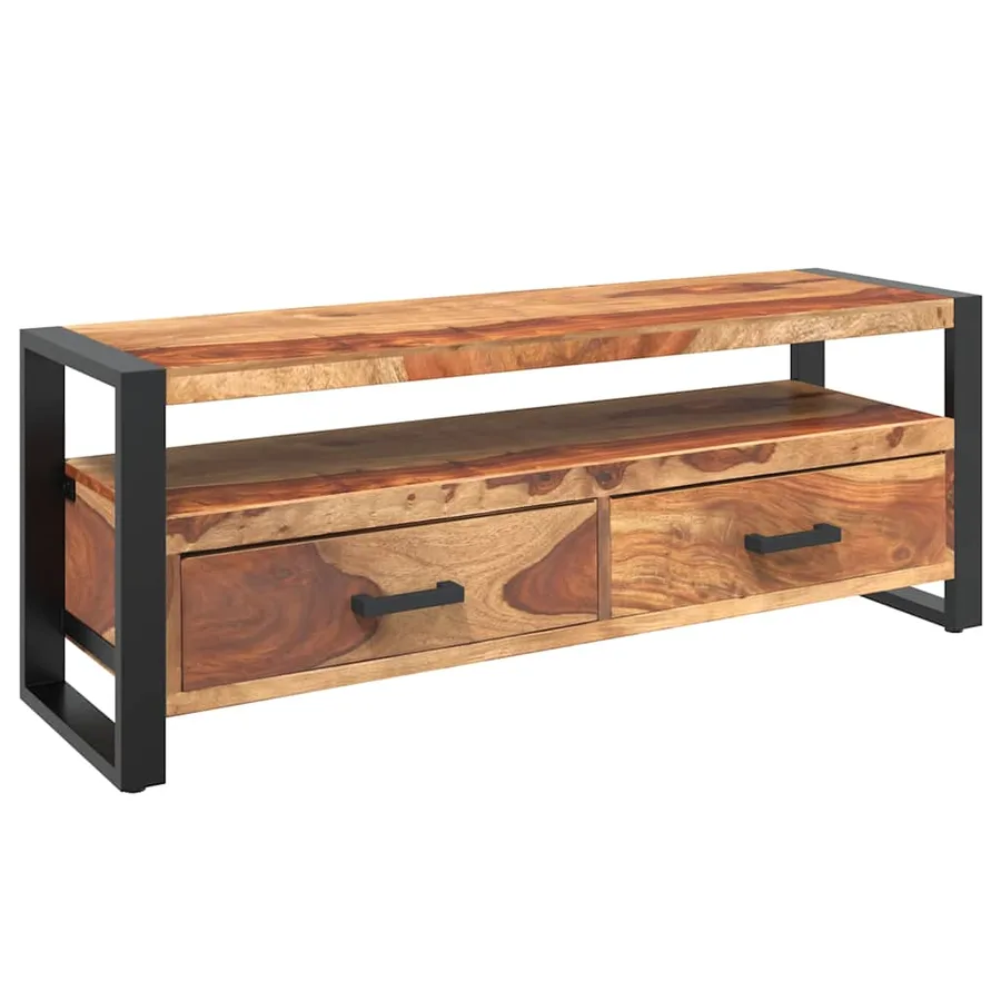 Meuble TV 120x35x45 cm Bois solide de Sesham - 2