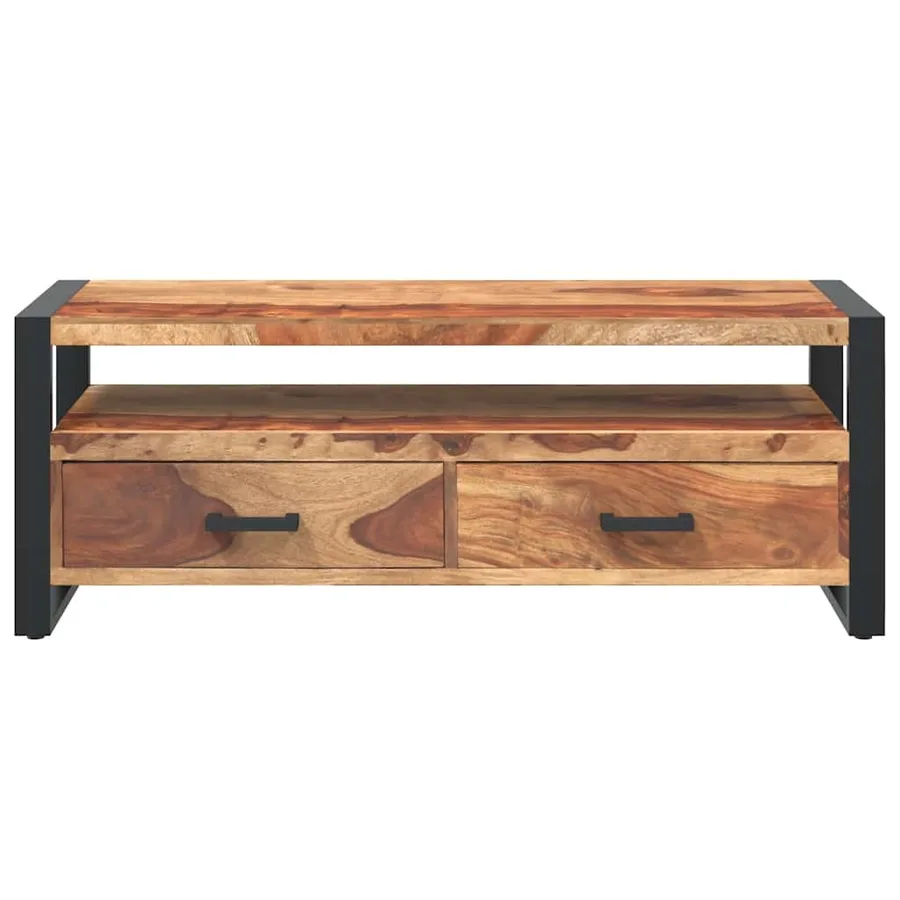 Meuble TV 120x35x45 cm Bois solide de Sesham - 5