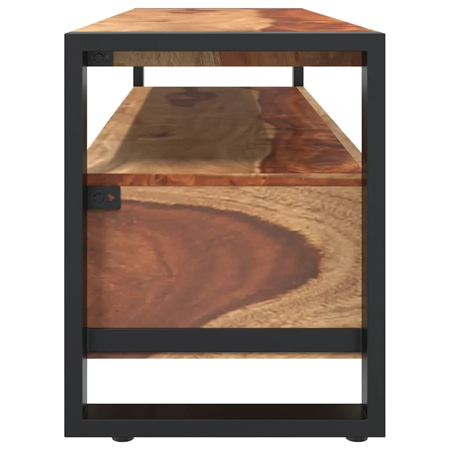 Meuble TV 120x35x45 cm Bois solide de Sesham - 6