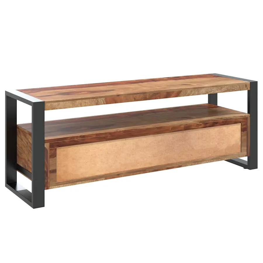Meuble TV 120x35x45 cm Bois solide de Sesham - 7