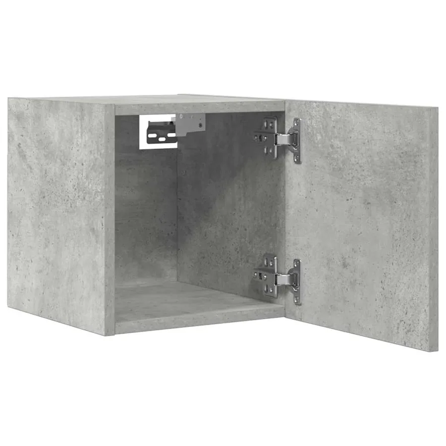 Meubles TV muraux 4 pcs Gris béton 30,5x30x30 cm - 8
