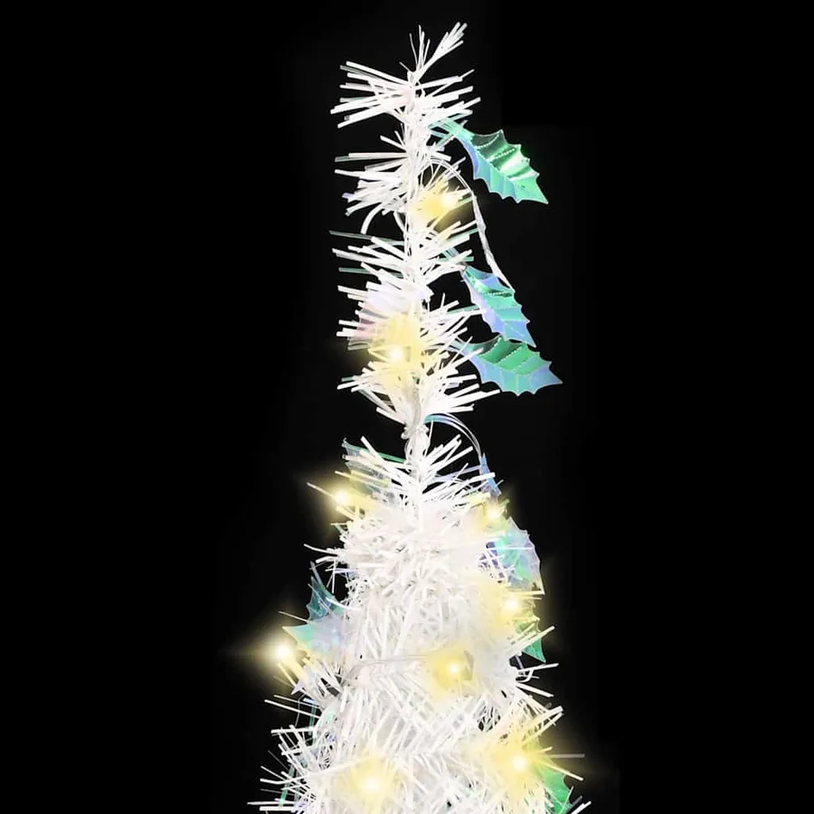 Sapin de Noël artificiel escamotable 200 LED blanc 210 cm - 3
