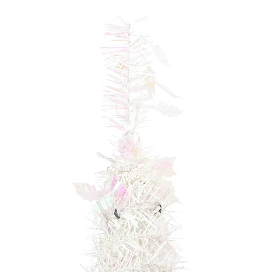 Sapin de Noël artificiel escamotable 200 LED blanc 210 cm - 7