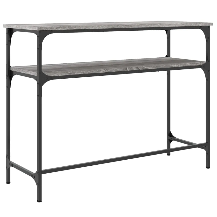Table console sonoma gris 100x35,5x75 cm bois d'ingénierie - 6