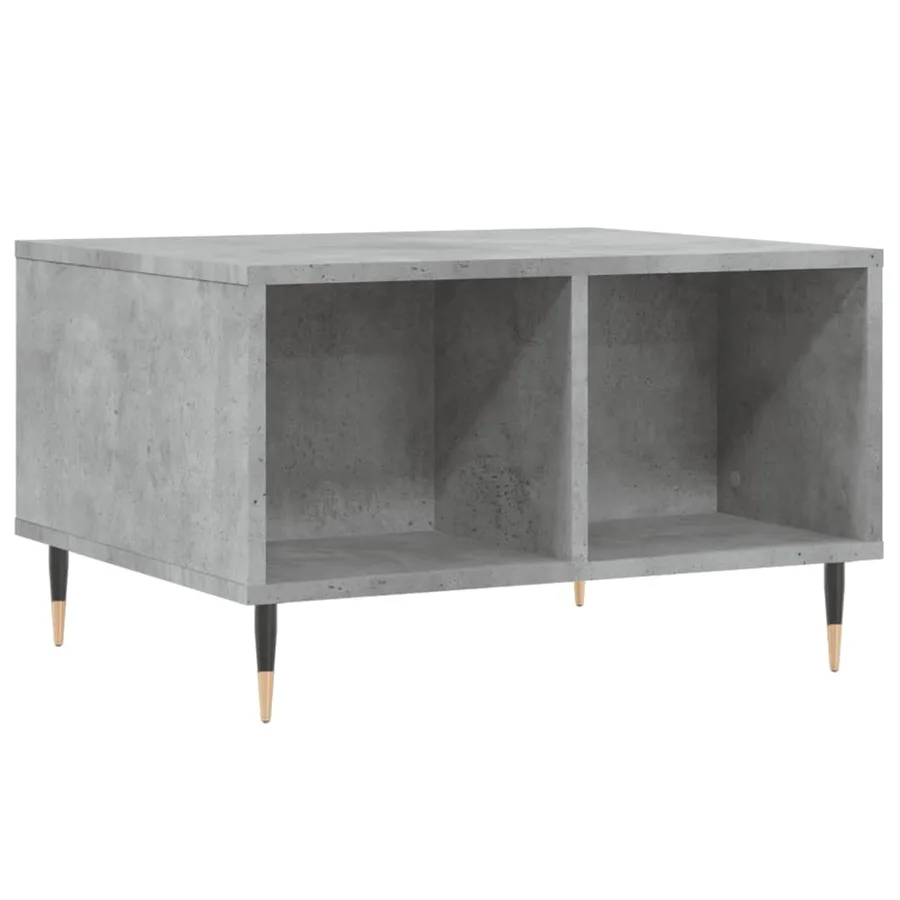 Table basse Gris béton 60x50x36,5 cm Bois d'ingénierie - 6