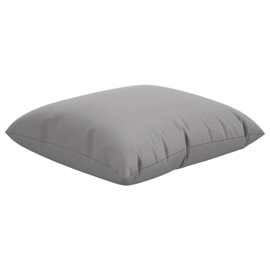 Coussins de canapé lot de 4 gris 60x60 cm tissu - 5