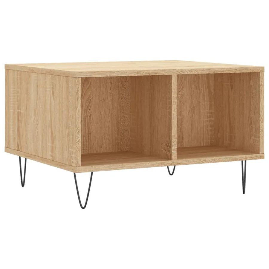 Table basse Chêne sonoma 60x50x36,5 cm Bois d'ingénierie - 2