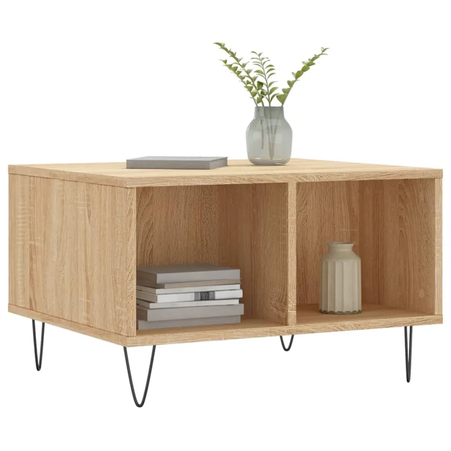 Table basse Chêne sonoma 60x50x36,5 cm Bois d'ingénierie - 3