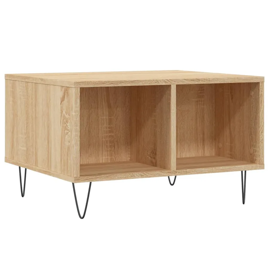 Table basse Chêne sonoma 60x50x36,5 cm Bois d'ingénierie - 6