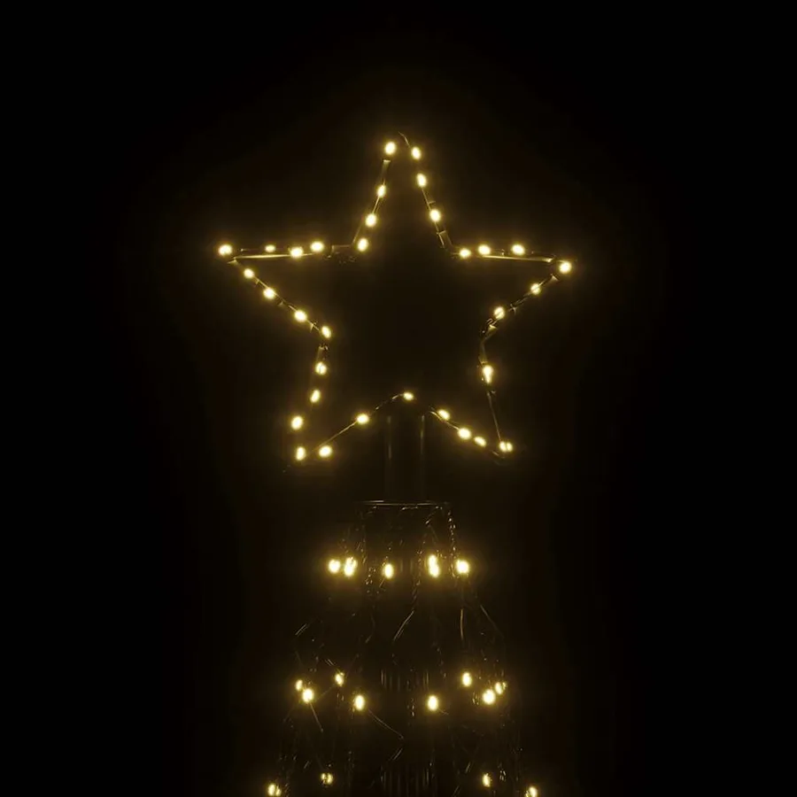 Arbre de Noël cône 1400 LED Blanc chaud 160x500 cm - 5