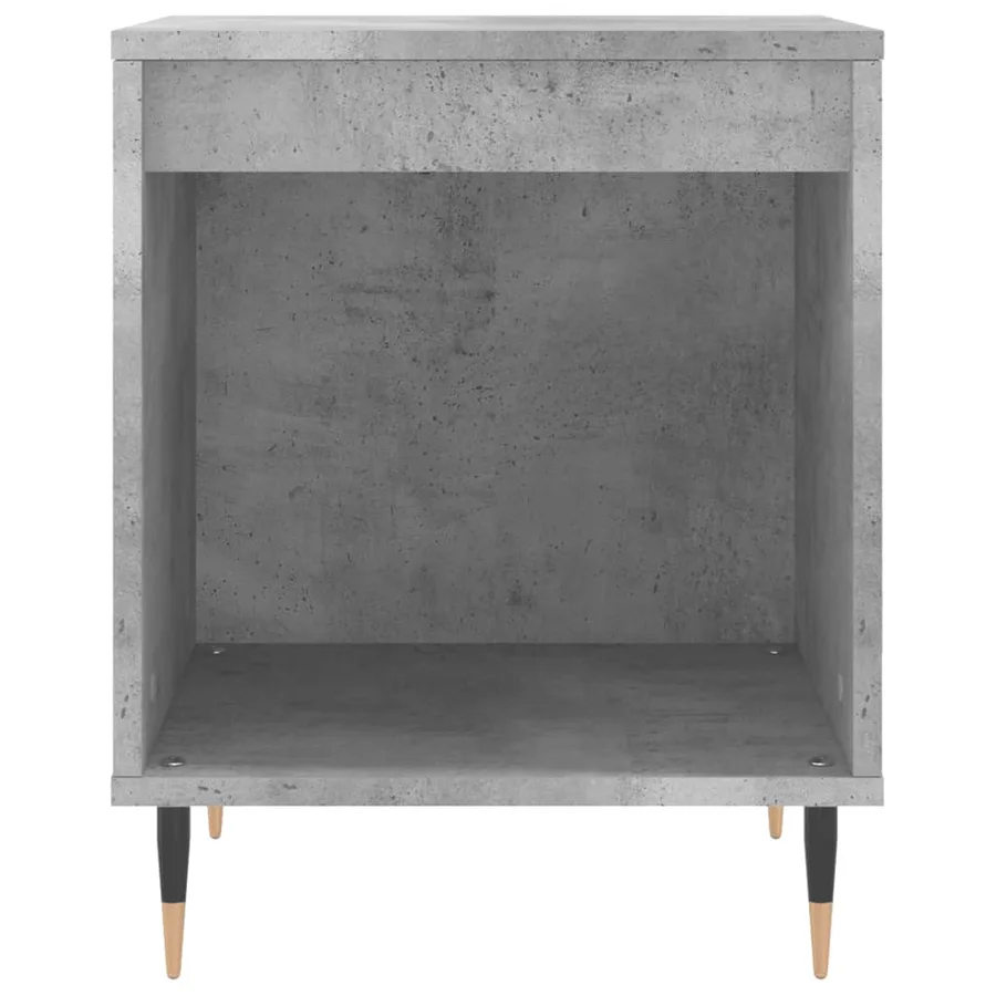 Tables de chevet 2 pcs gris béton 40x35x50 cm bois d’ingénierie - 5