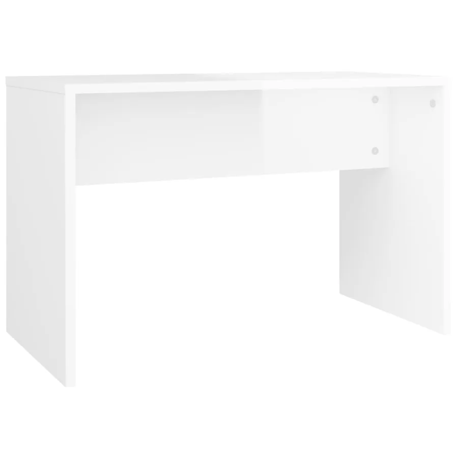 Tabouret de toilette Blanc brillant70x35x45cm Bois d'ingénierie - 2