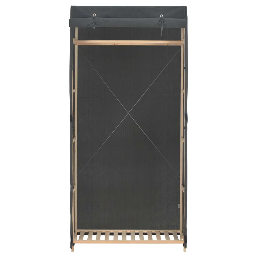 Garde-robe Gris 79 x 40 x 170 cm Tissu - 2
