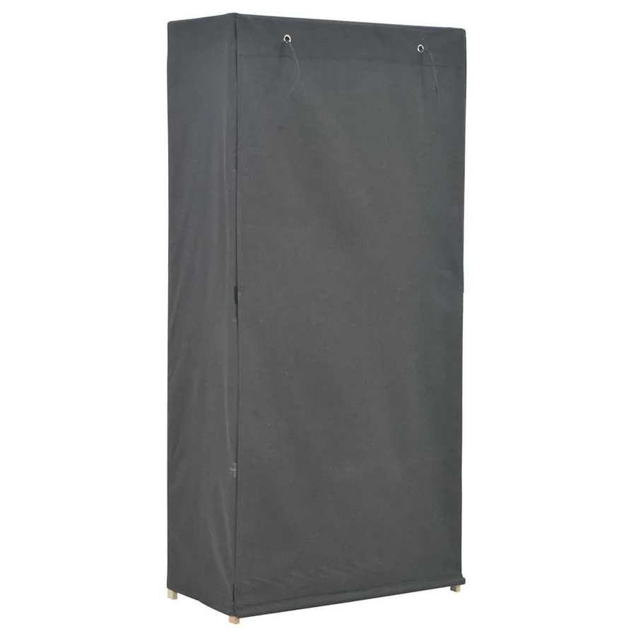 Garde-robe Gris 79 x 40 x 170 cm Tissu - 3