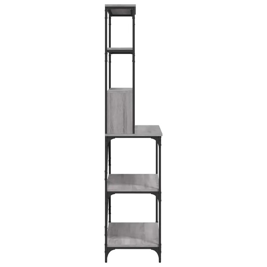 Support de boulanger à 6 niveaux sonoma gris 90x40x180 cm - 5