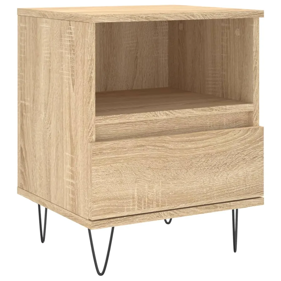 Table de chevet chêne sonoma 40x35x50 cm bois d’ingénierie - 2