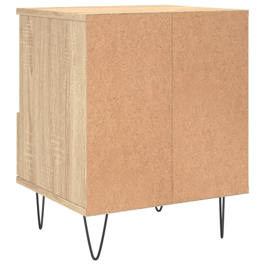 Table de chevet chêne sonoma 40x35x50 cm bois d’ingénierie - 8