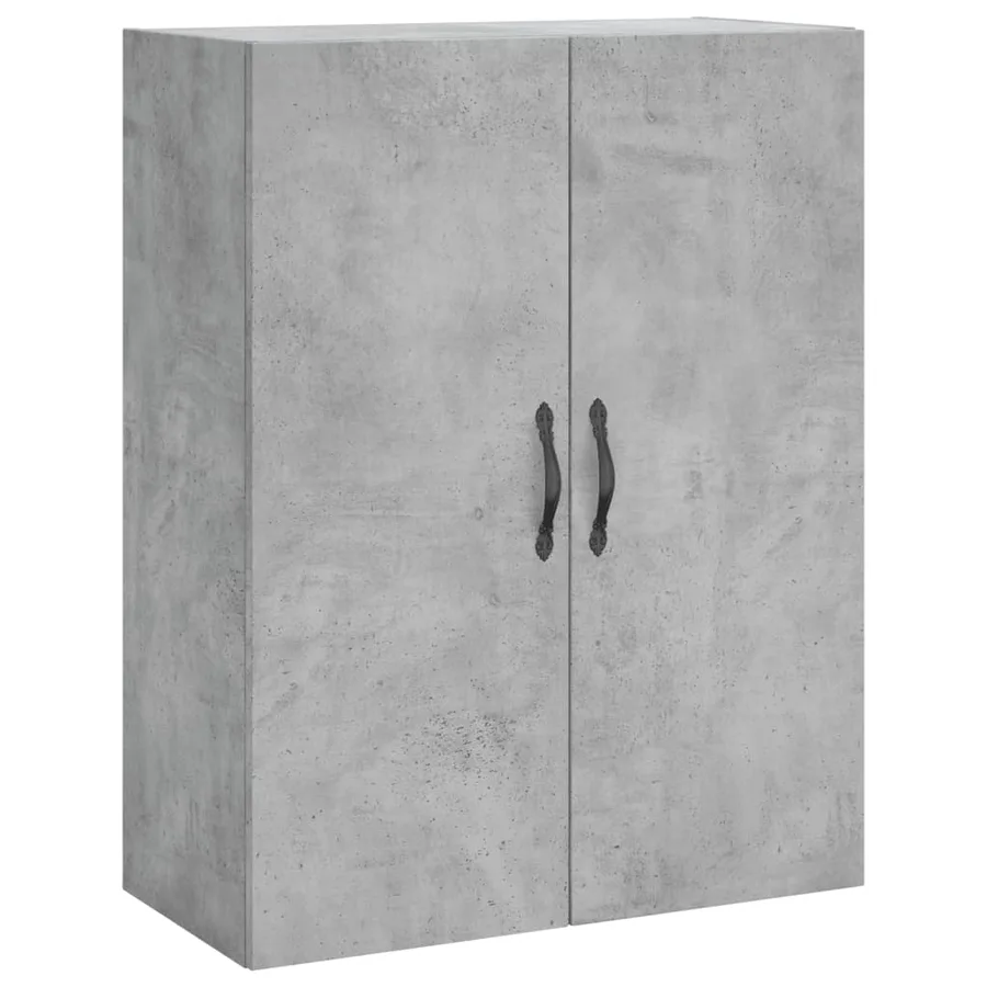 Buffet haut Gris béton 69,5x34x180 cm Bois d'ingénierie - 5
