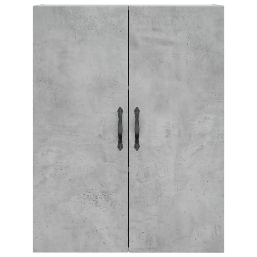 Buffet haut Gris béton 69,5x34x180 cm Bois d'ingénierie - 6