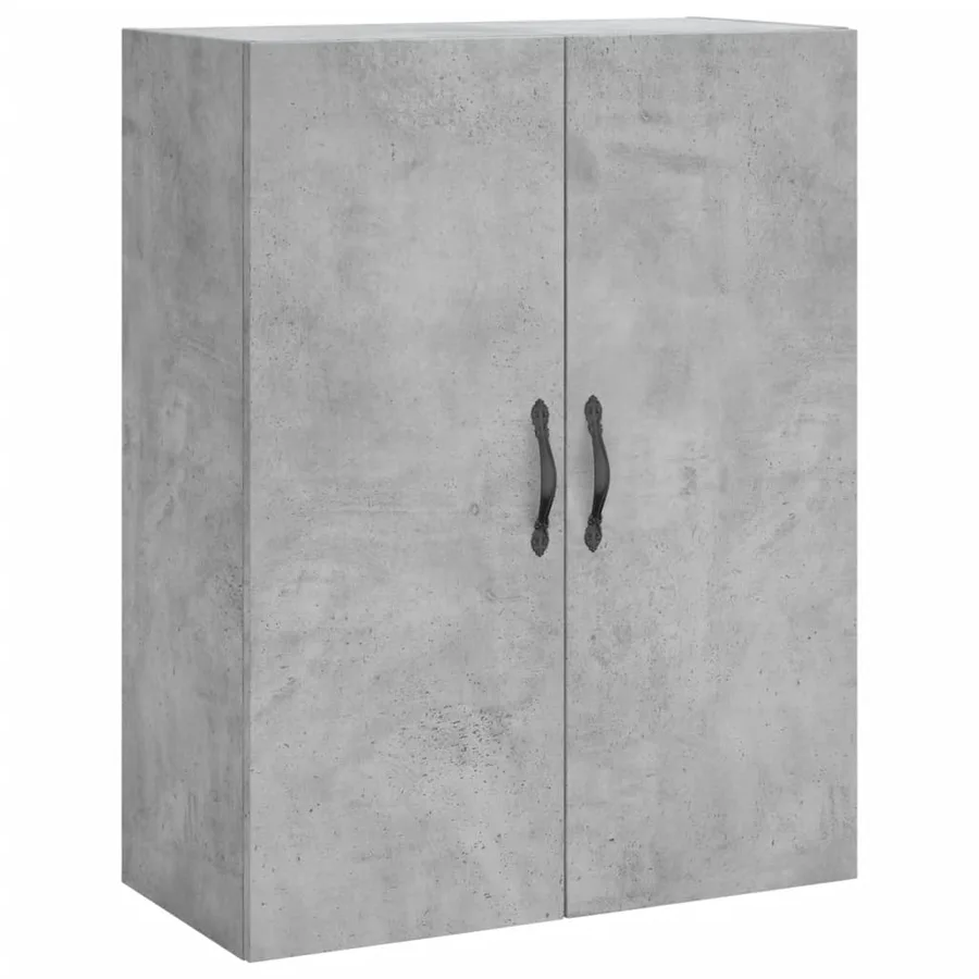 Armoires murales 2 pcs gris béton bois d'ingénierie - 5