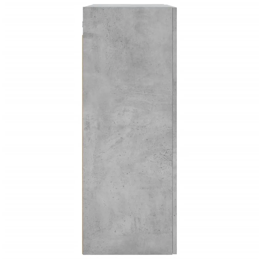 Armoires murales 2 pcs gris béton bois d'ingénierie - 7