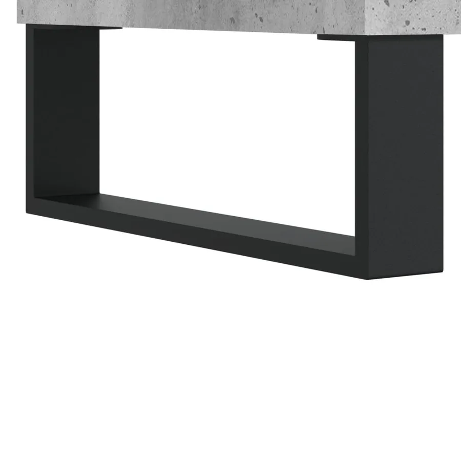 Buffet haut Gris béton 60x36x110 cm Bois d'ingénierie - 9