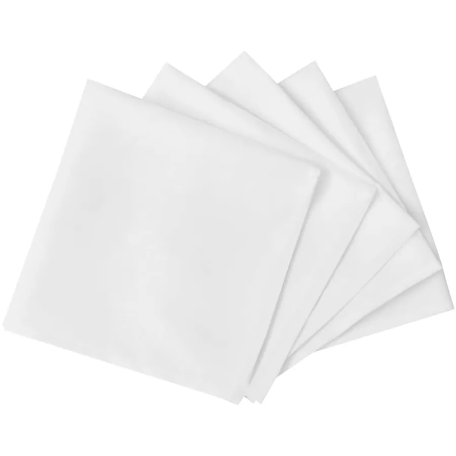 Serviettes de table 10 pcs Blanc 50x50 cm - 2