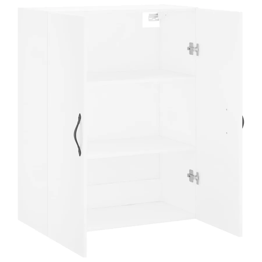 Armoire murale blanc 69,5x34x90 cm bois d'ingénierie - 6