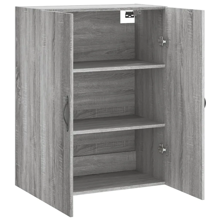 Armoire murale sonoma gris 69,5x34x90 cm bois d'ingénierie - 6