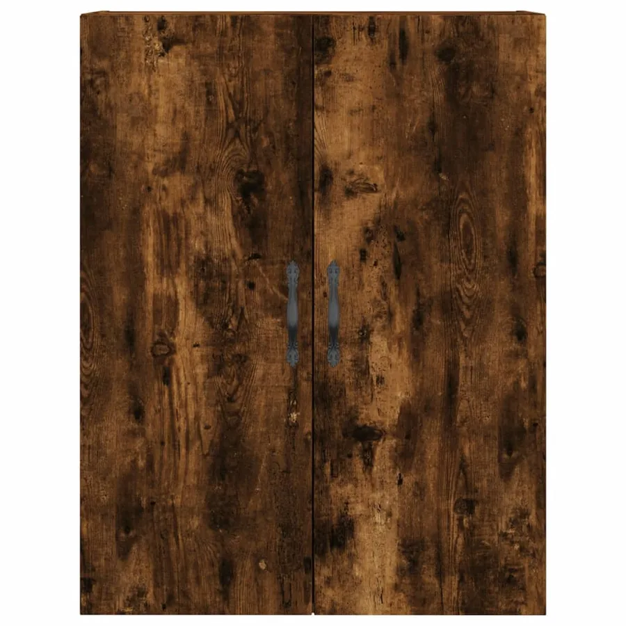 Buffet haut Chêne fumé 69,5x34x180 cm Bois d'ingénierie - 6