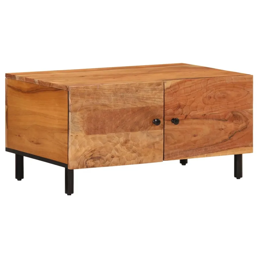 Table basse 80x50x40 cm bois massif d'acacia - 2