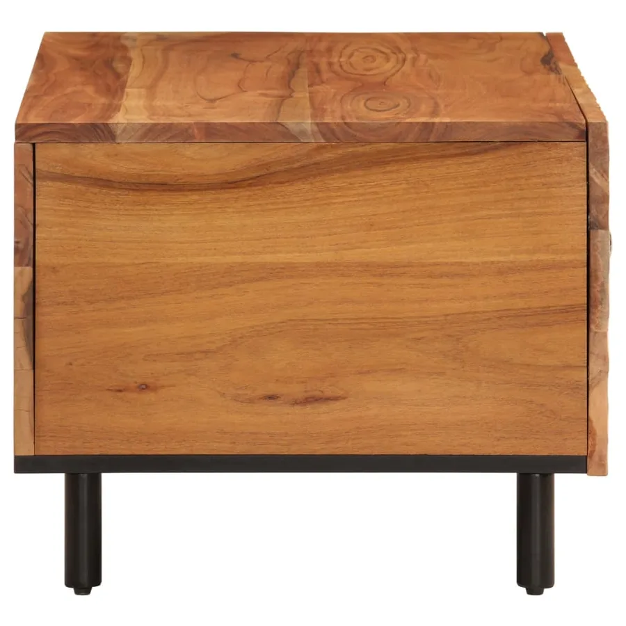 Table basse 80x50x40 cm bois massif d'acacia - 6