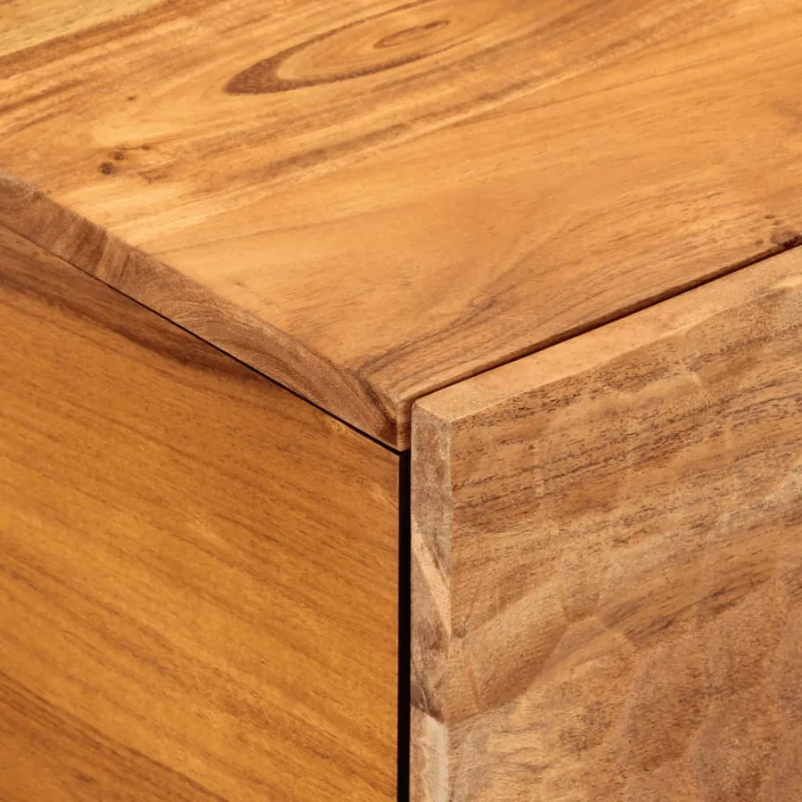 Table basse 80x50x40 cm bois massif d'acacia - 8