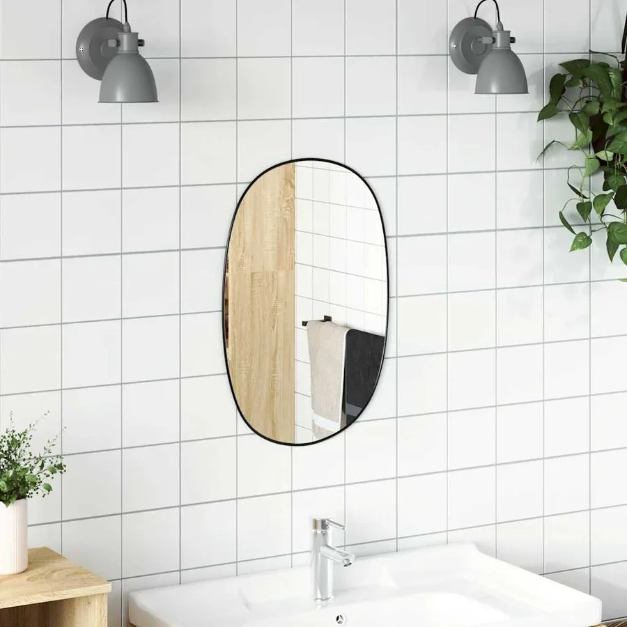 Miroir mural Noir 60x40 cm - 3