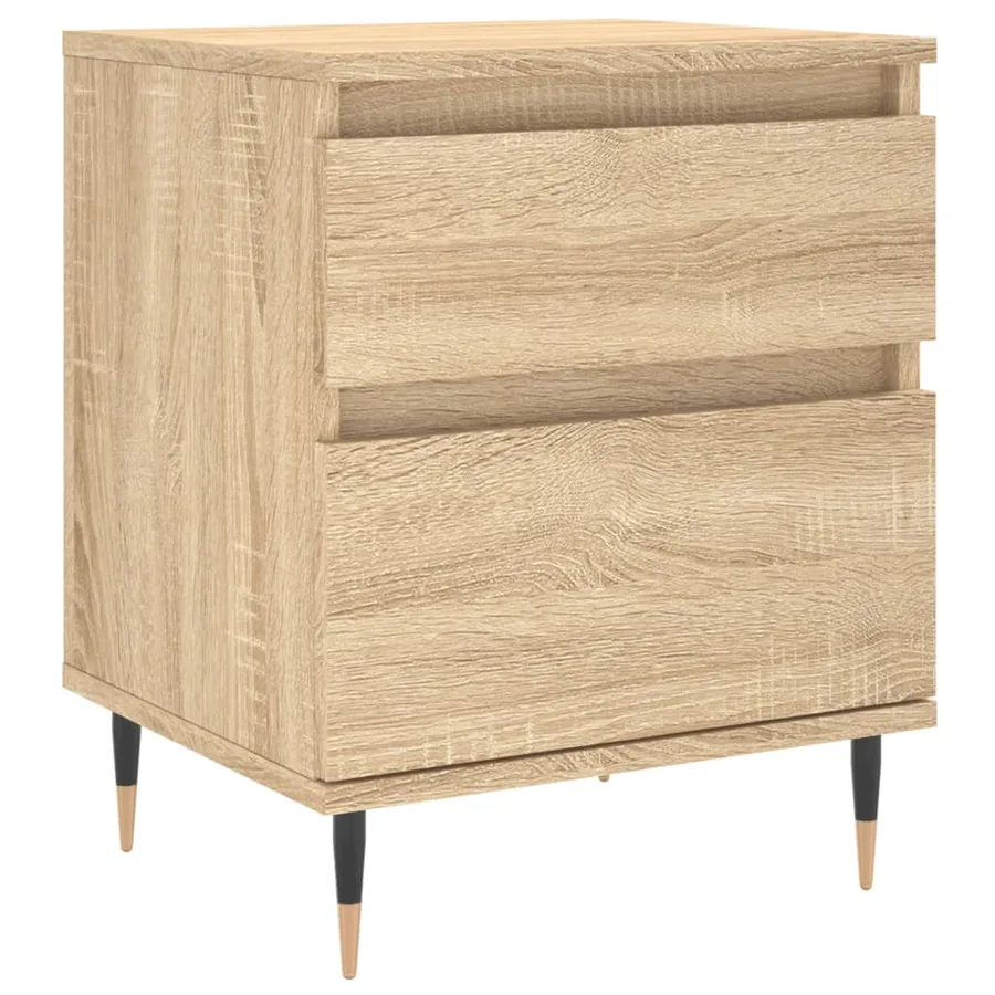 Table de chevet chêne sonoma 40x35x50 cm bois d’ingénierie - 2