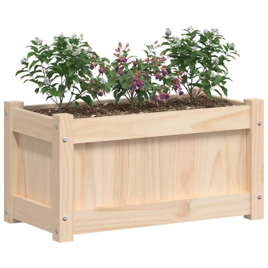 Jardinières 2 pcs bois de pin massif - 4