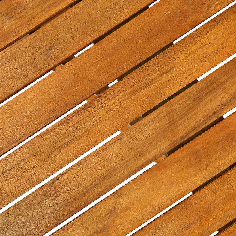Ensemble à manger de jardin 7 pcs bois massif d'acacia - 10