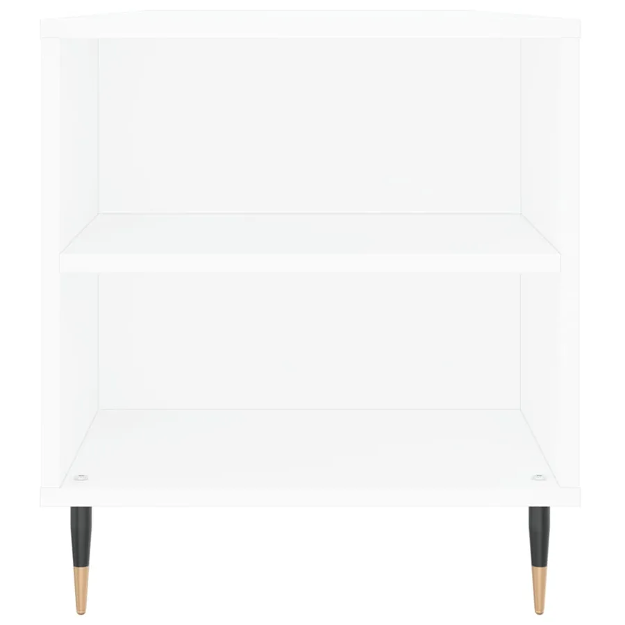 Table basse blanc 102x44,5x50 cm bois d'ingénierie - 7