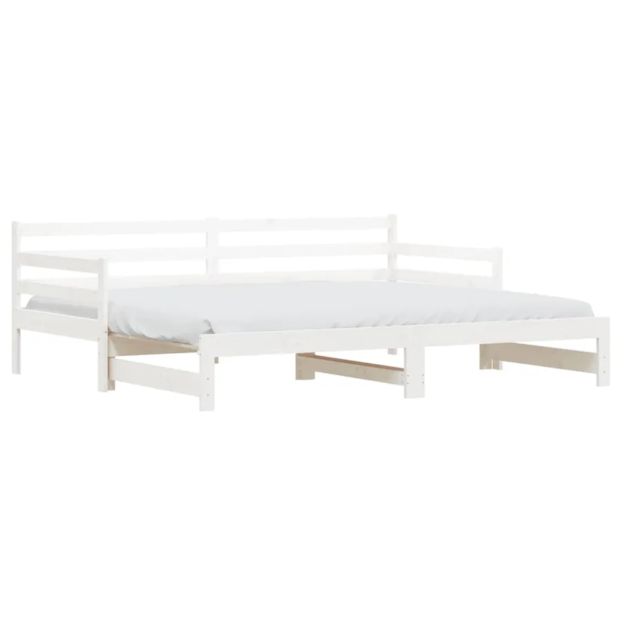 Lit de jour et lit gigogne sans matelas 90x200 cm bois massif - 2