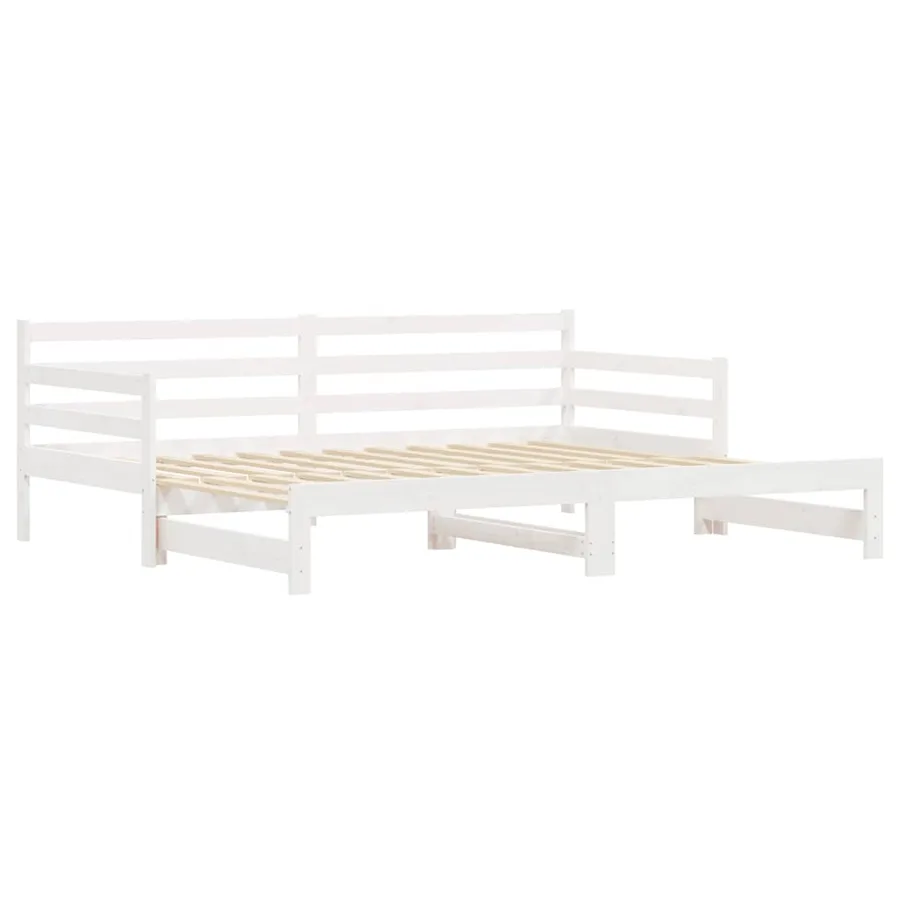 Lit de jour et lit gigogne sans matelas 90x200 cm bois massif - 3