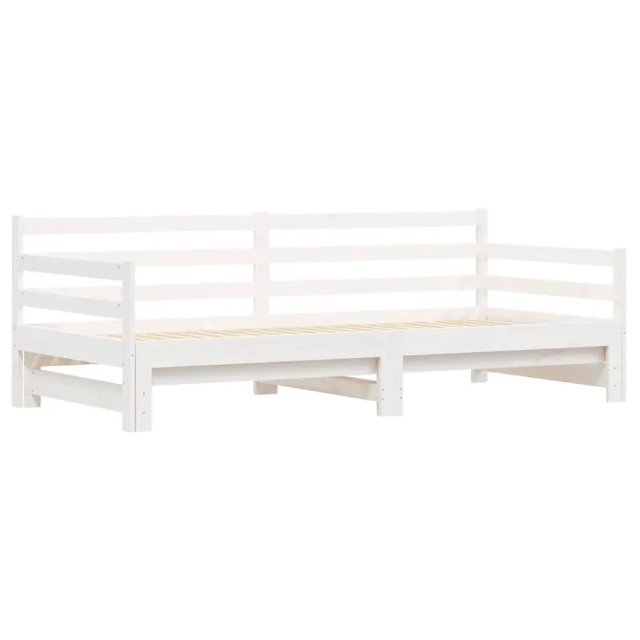 Lit de jour et lit gigogne sans matelas 90x200 cm bois massif - 5