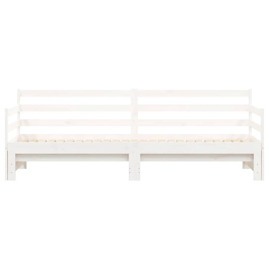 Lit de jour et lit gigogne sans matelas 90x200 cm bois massif - 6