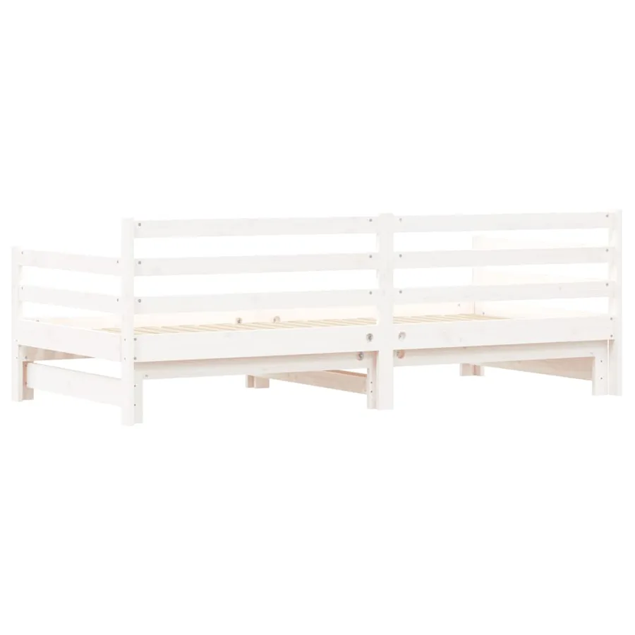 Lit de jour et lit gigogne sans matelas 90x200 cm bois massif - 8