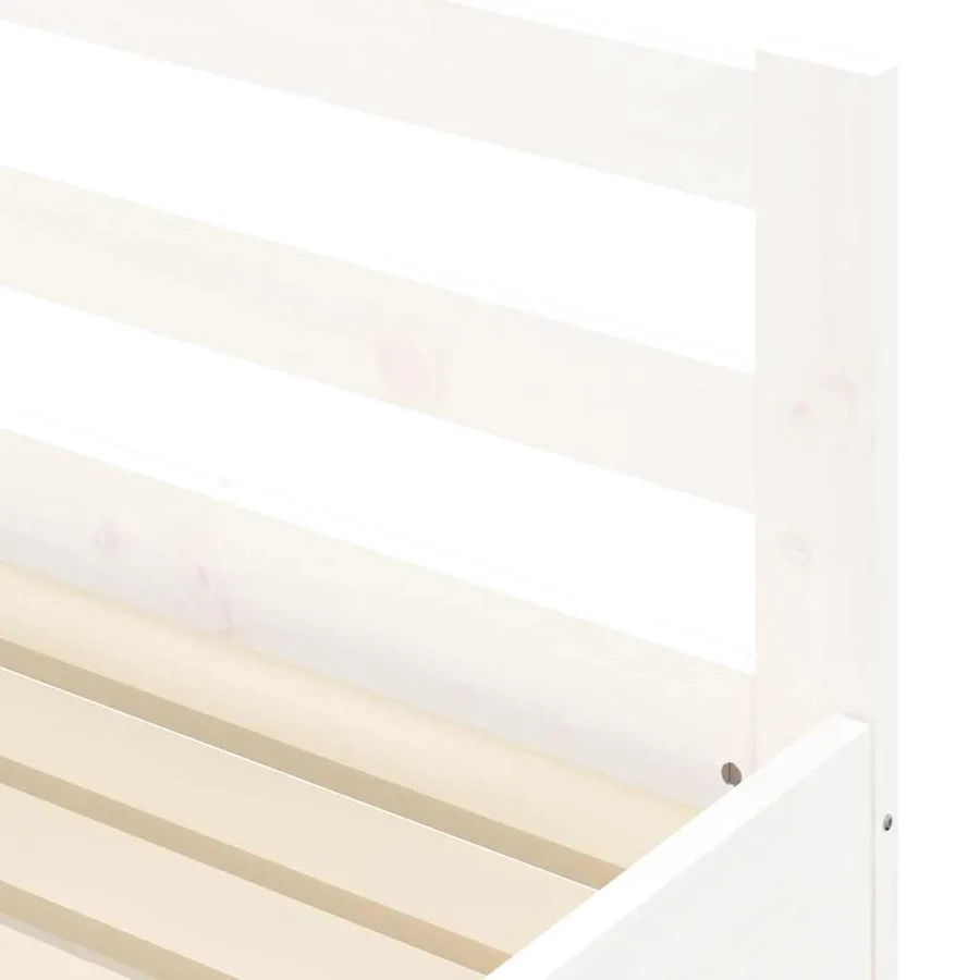 Lit de jour et lit gigogne sans matelas 90x200 cm bois massif - 9
